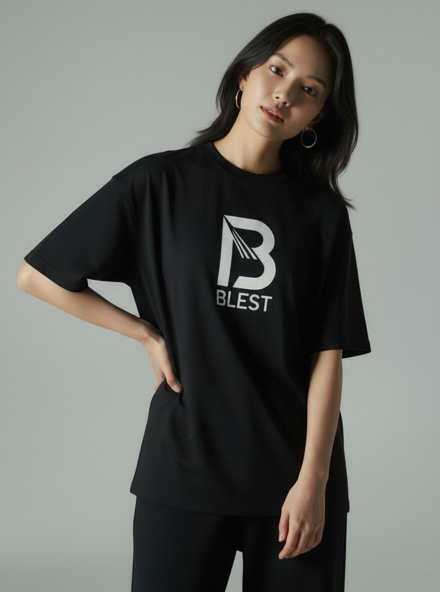 Blest Black Keep On T-Shirt Unisex Pose