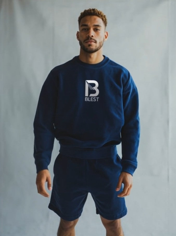 Blest Native Navy II Sweatshirts- Sportwear UK