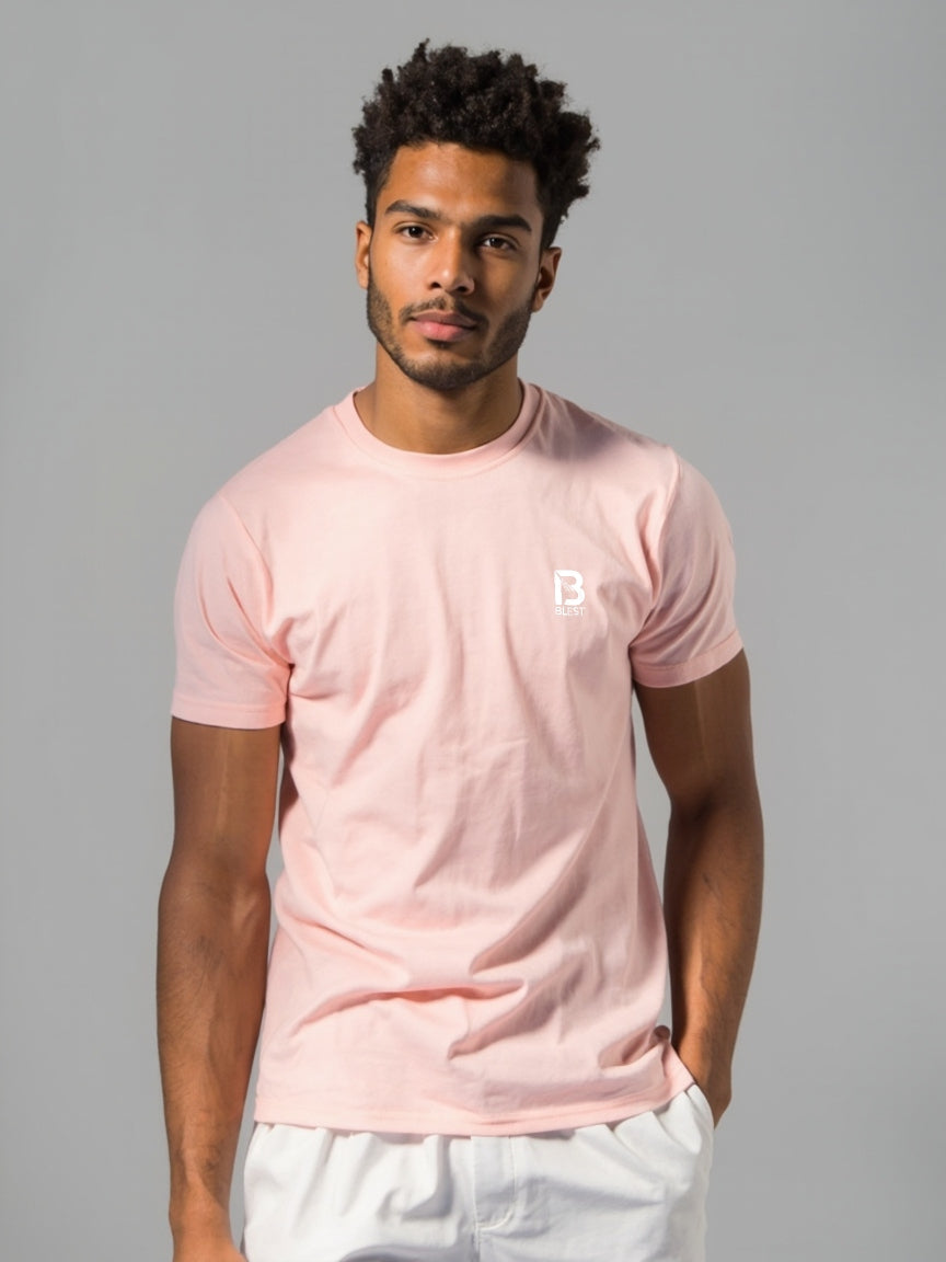 Blest Light pink Icon Tee t-shirts uk