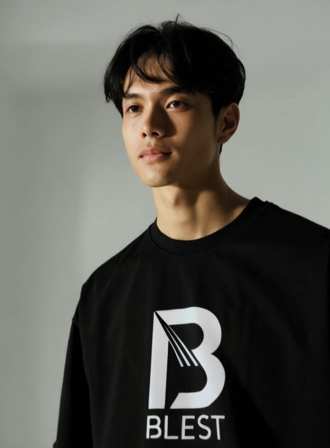 Blest Black Keep On T-Shirt - Sportswear