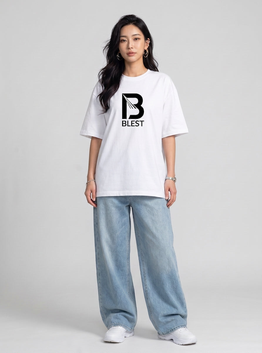 Blest White Keep On T-Shirt