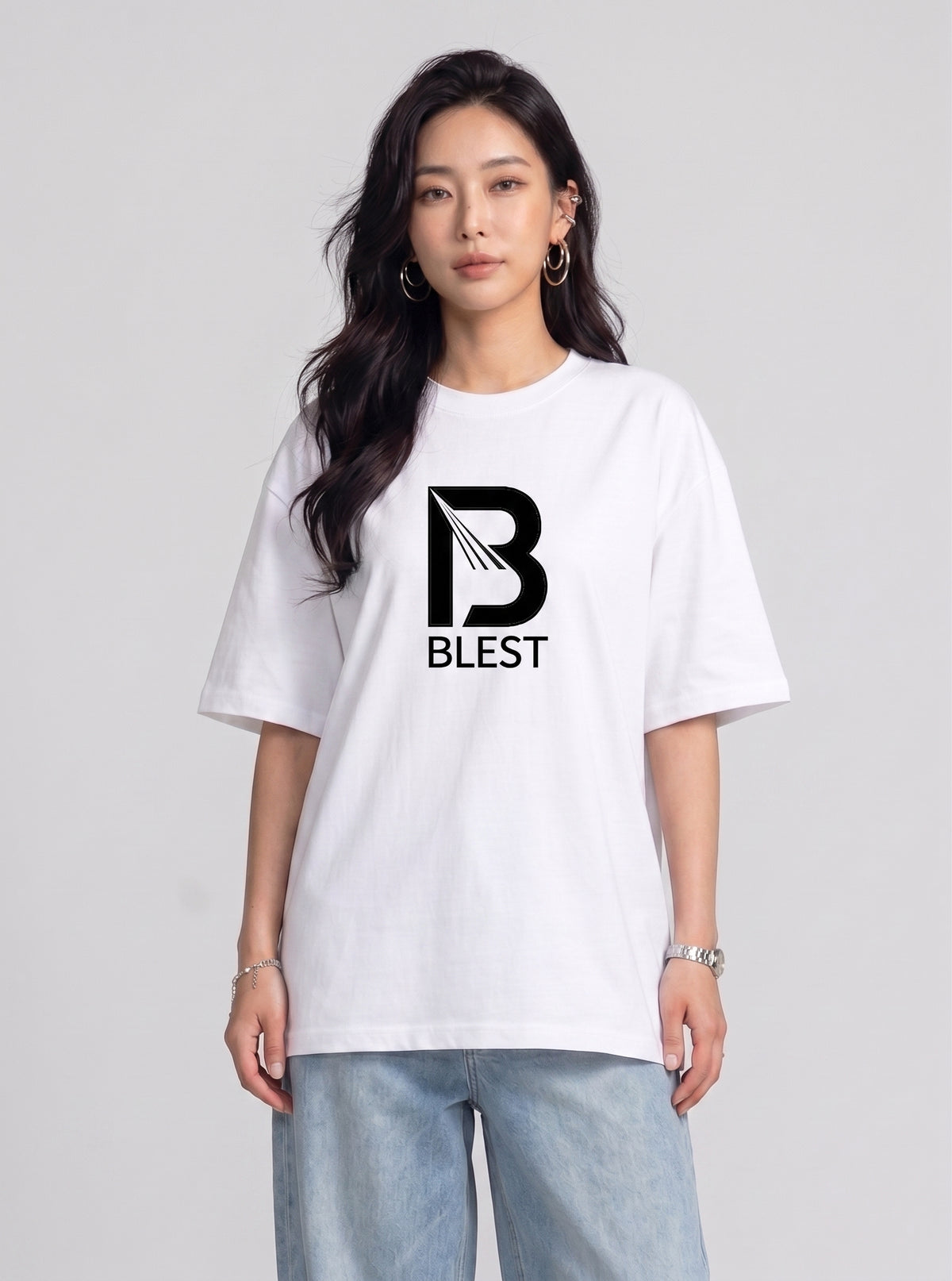Blest White Keep On T-Shirt