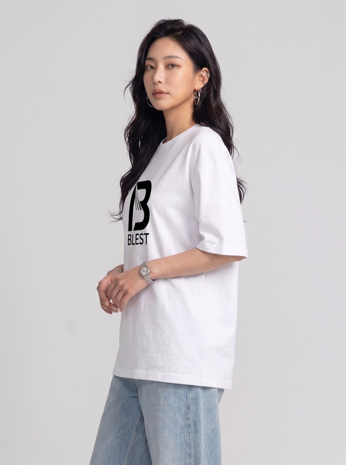 Blest White Keep On T-Shirt