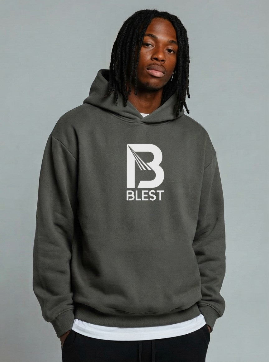 Blest hoodie with white B Blest logo