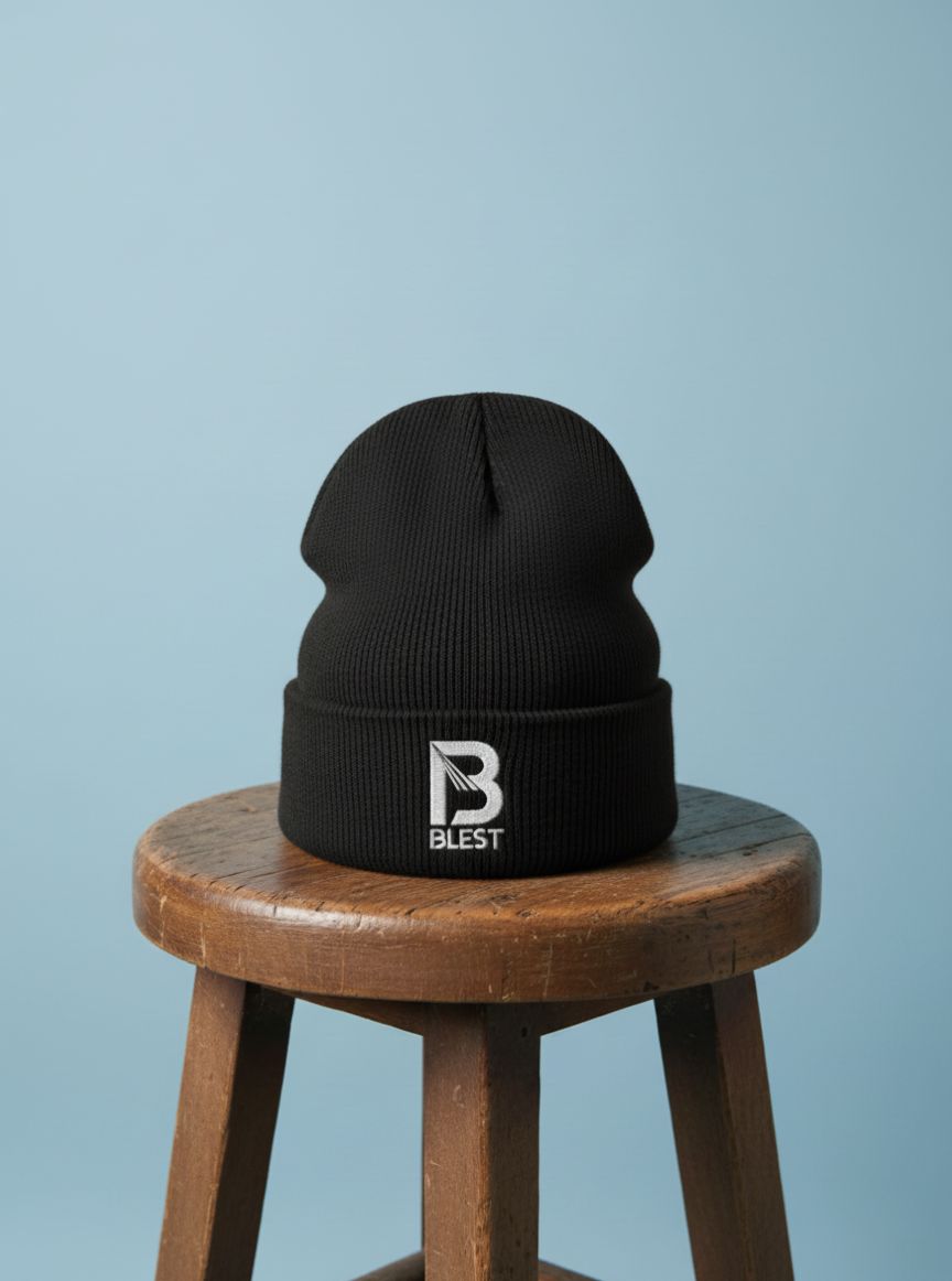 Blest Black B Beanie 