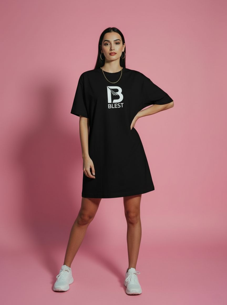 Blest Black Native Dress T-Shirt

