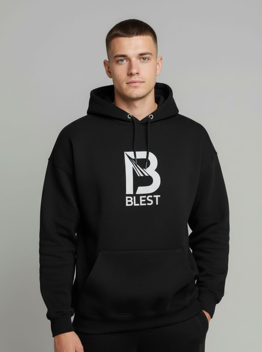 Blest Black Native Tracksuit - Front View