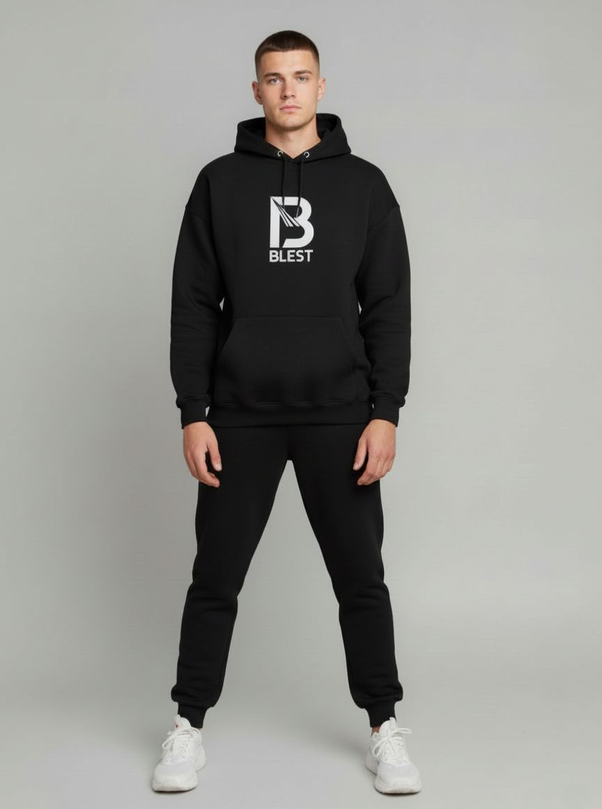 Blest Black Native Tracksuit - Full Body