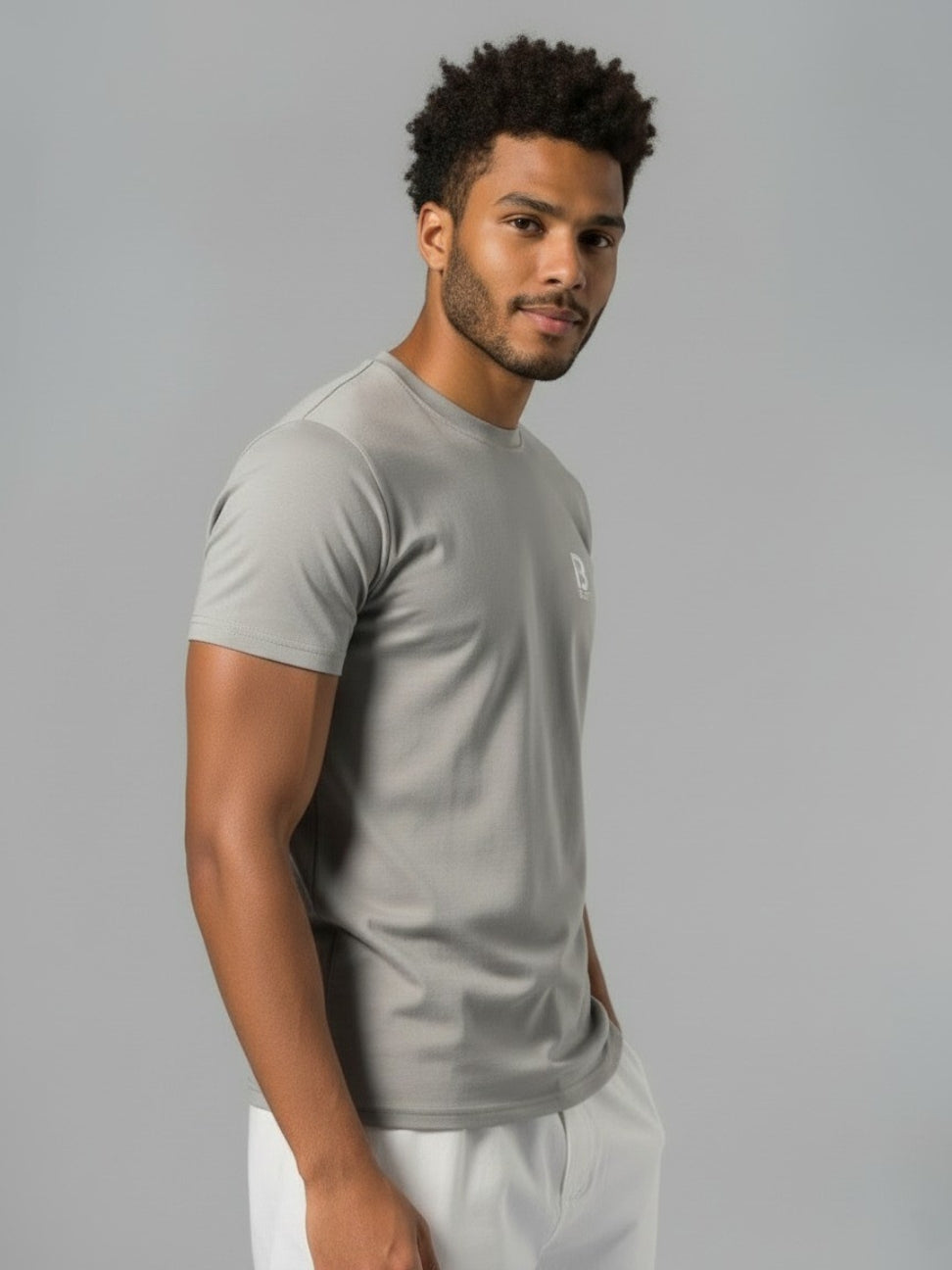 Blest Gray Pink Icon Tee