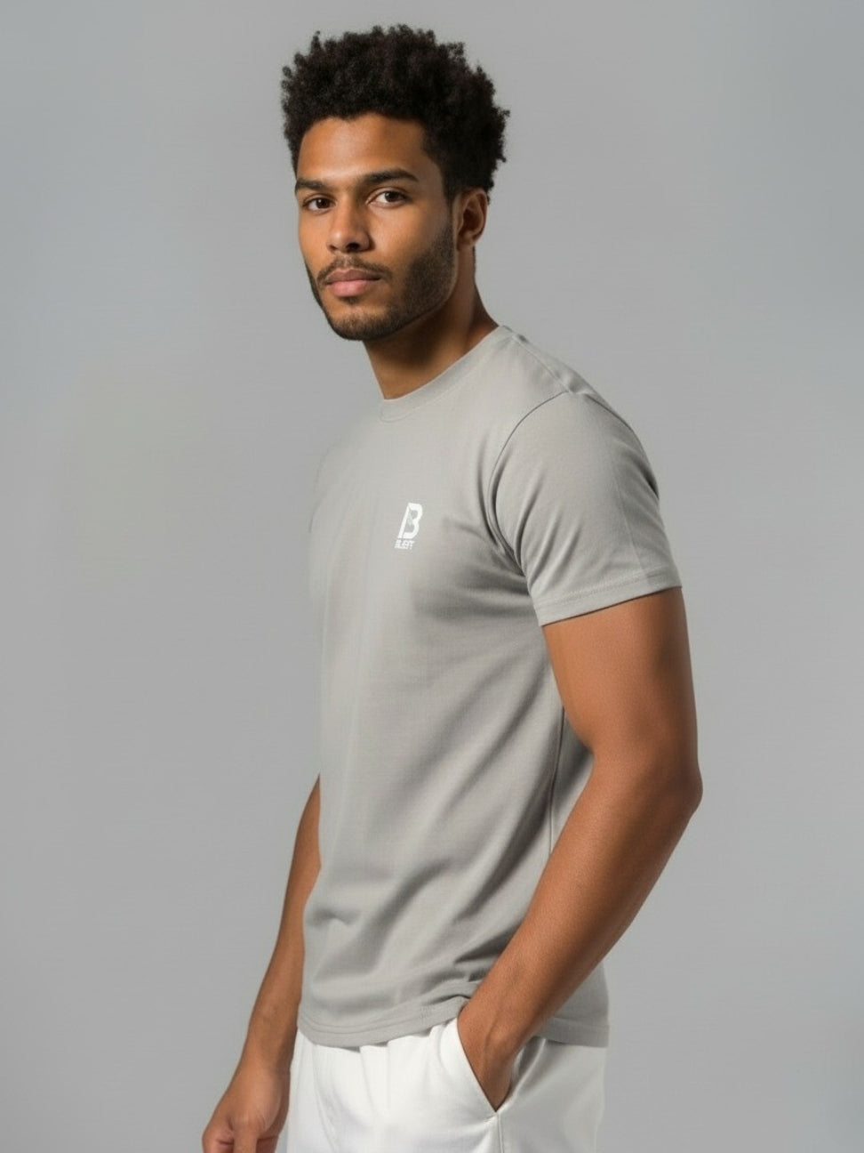 Blest Gray Pink Icon Tee