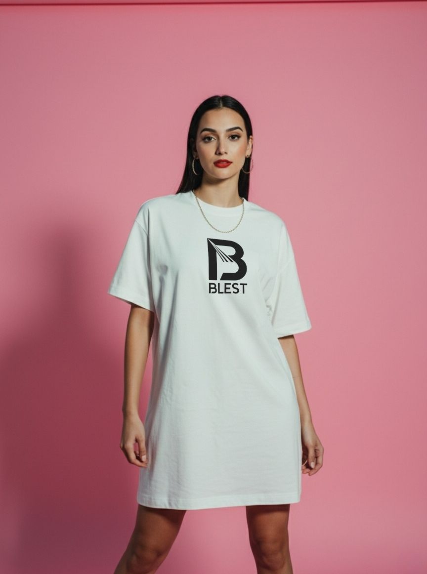 Blest long white T-Shirt