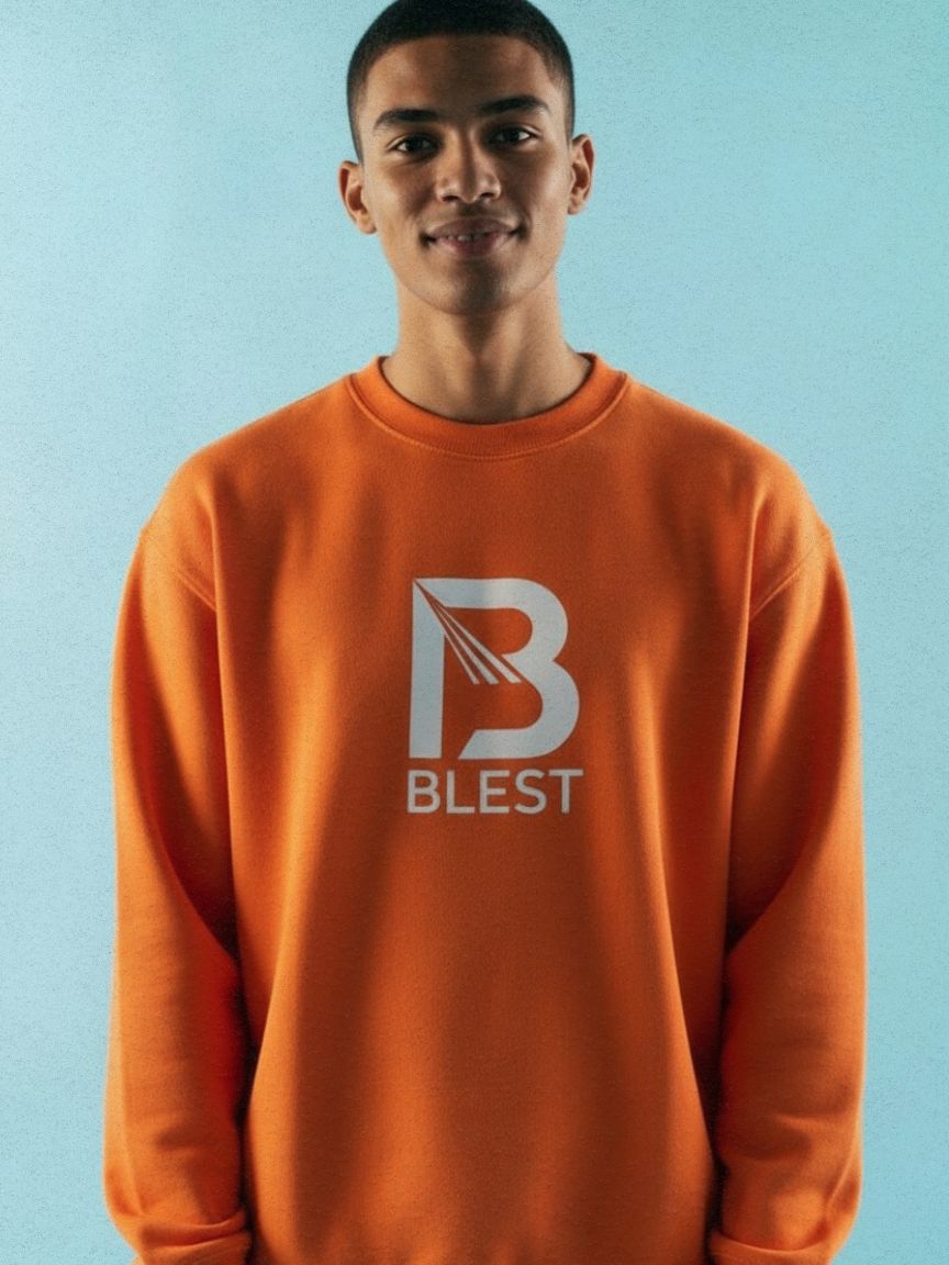 Blest Native Orange Sweatshirt