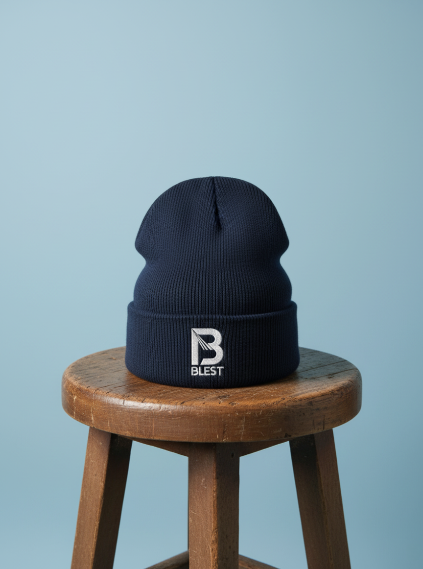 Blest Navy B Beanie 