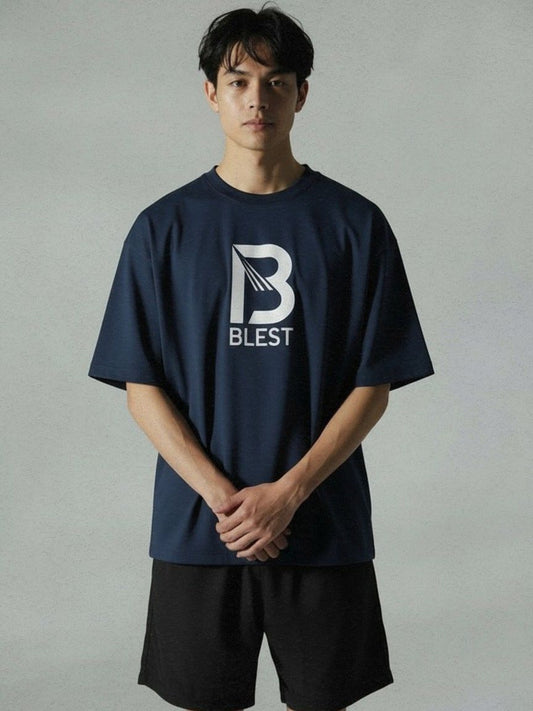Blest Navy Keep On T-Shirt