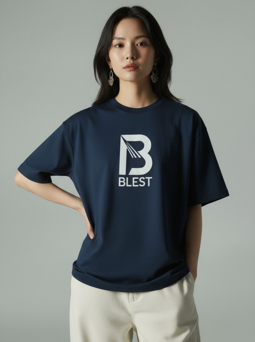 Blest Navy Keep On T-Shirt Lifestyle