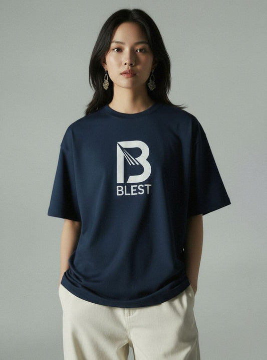 Blest Navy Keep On T-Shirt Unisex