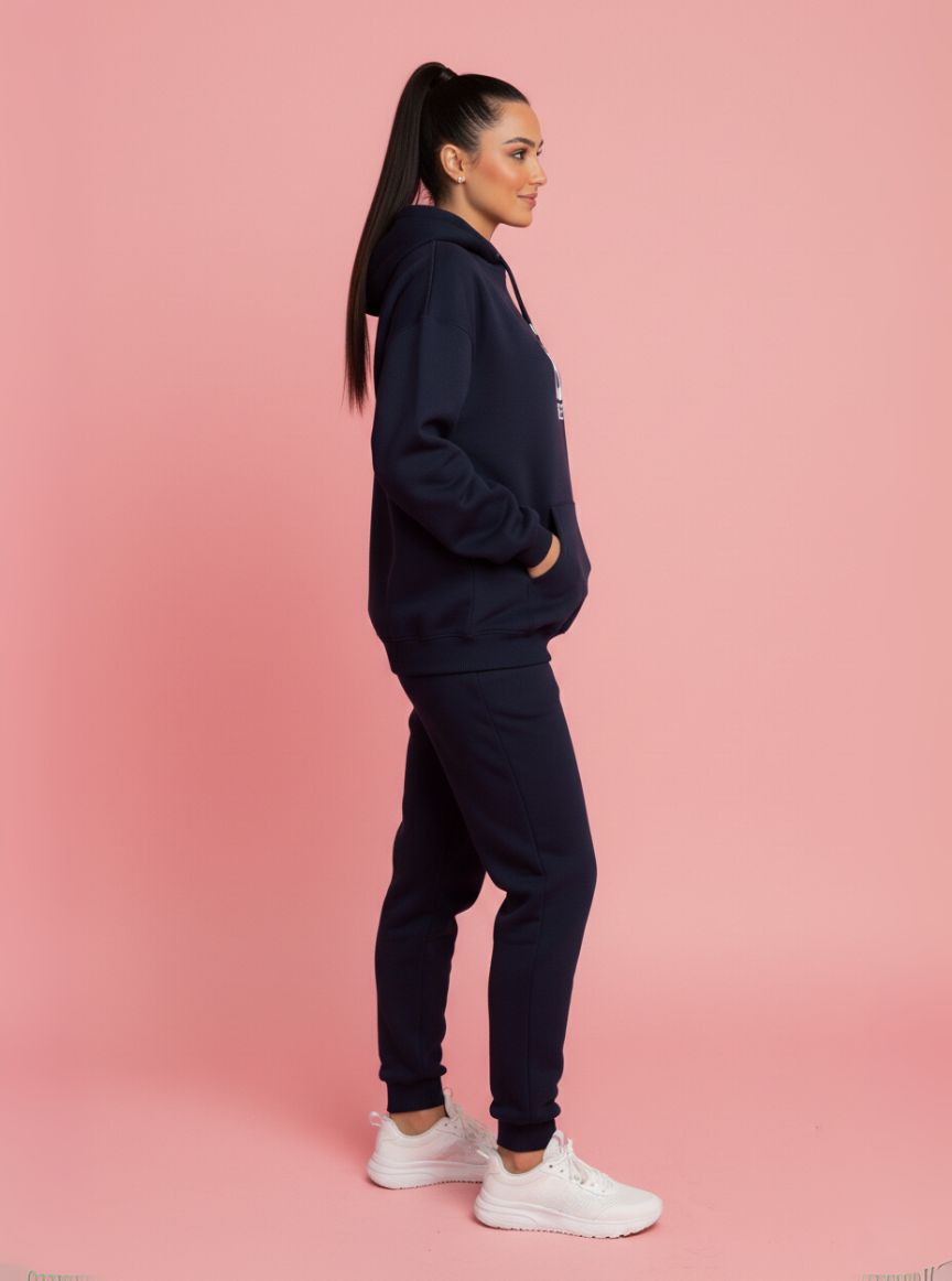Blest Navy Native Tracksuit Side Pose