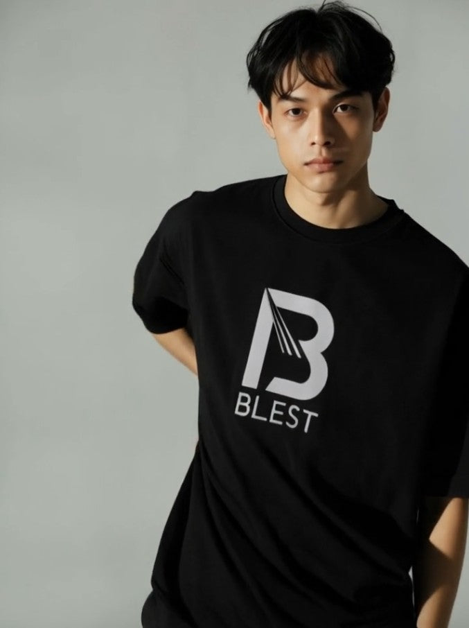 Blest Black Keep On T-Shirt - Serious Pose