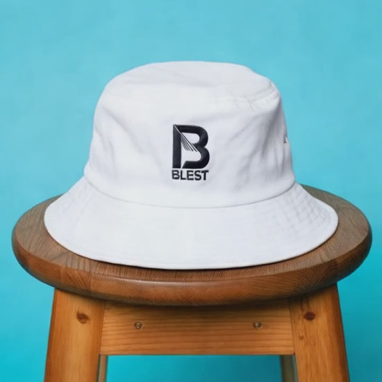 Blest B II White Bucket Hat - Video